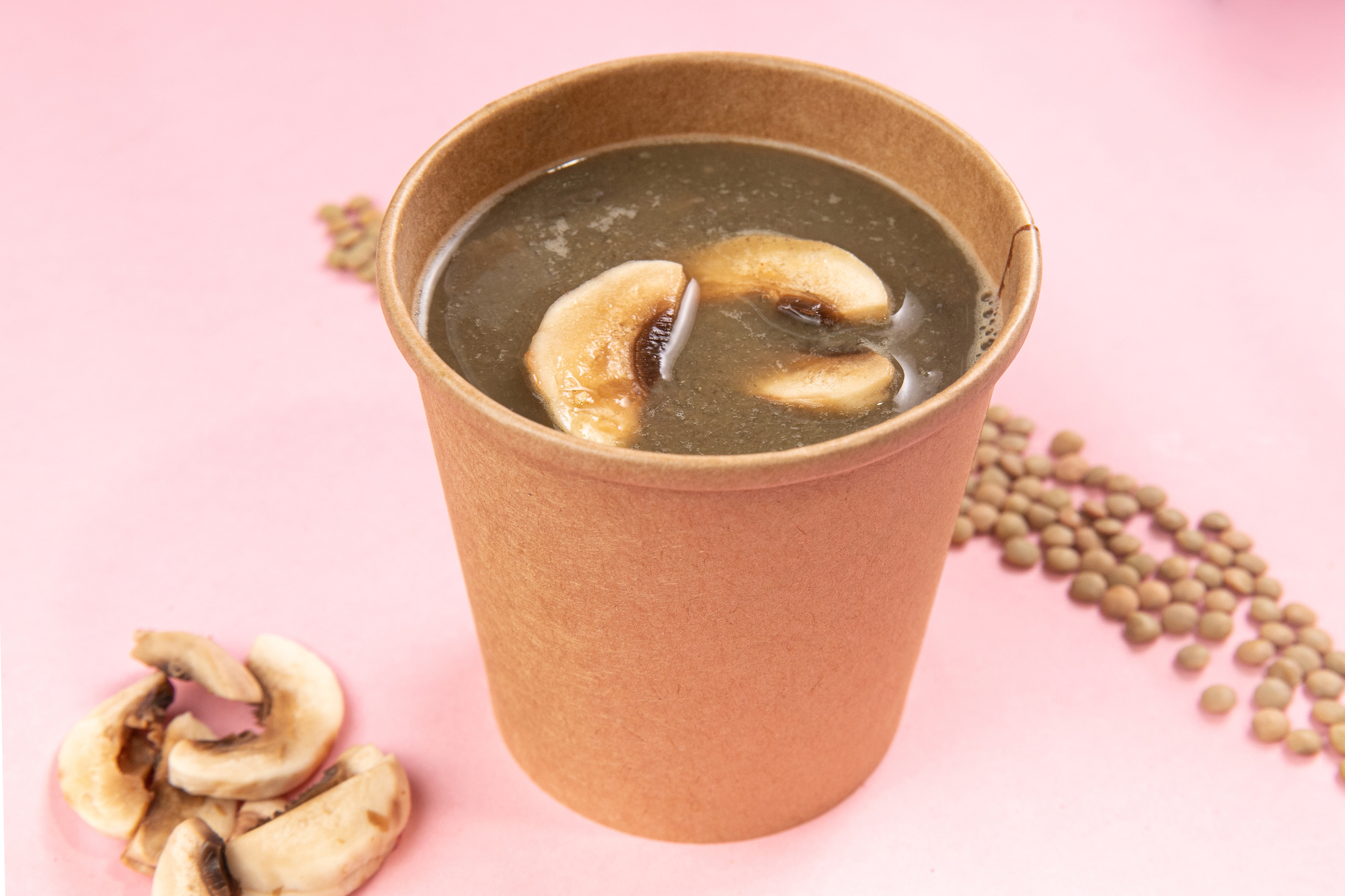 Sopa De Hongos Y Lentejas