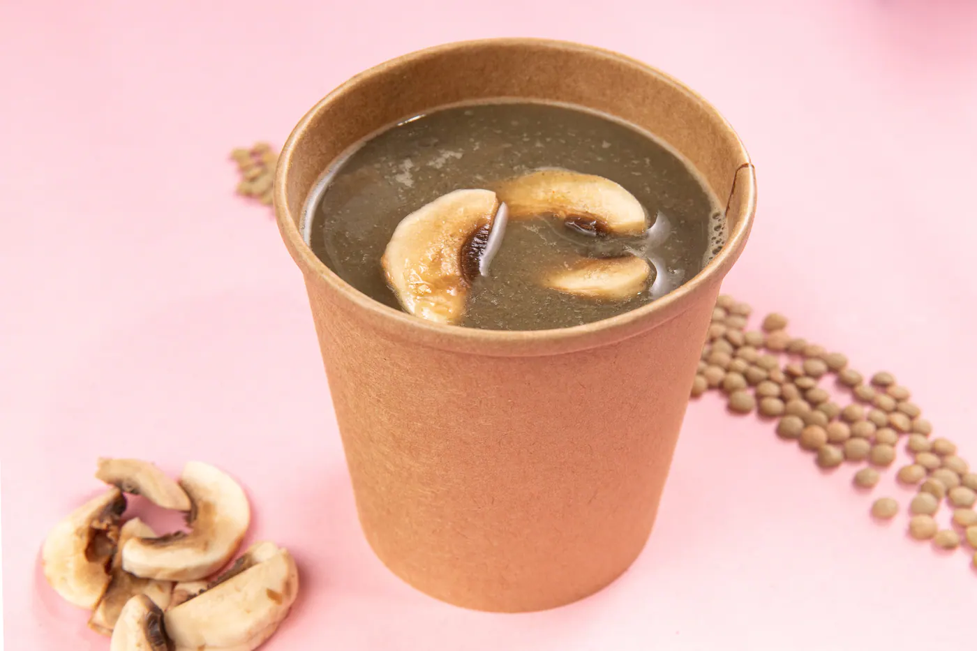 Sopa De Hongos Y Lentejas